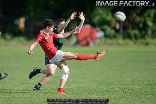 2015-05-09 Rugby Lyons Settimo Milanese U16-Rugby Varese 0358